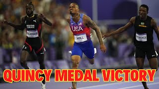 Quincy Hall 400m Final A Race for the Ages at Summer Paris Olympics 2024 [upl. by Thisbee]