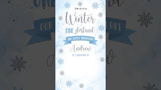 Blue Winter Onederland Birthday Video Invitation winterwonderland winterbirthdaytheme videoinvite [upl. by Clorinde234]