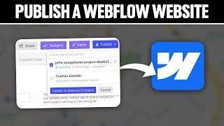 How To Publish a Webflow Website 2024 Full Tutorial [upl. by Ddet]