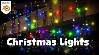 Customizable Christmas Lights  Geometry Nodes Product Trailer [upl. by Neeroc]