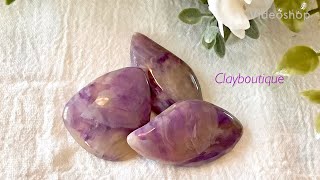 Polymer Clay Faux Tumbled Amethyst [upl. by Delgado]