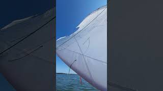 Sailing upwind  wind indicators pattern on oLata sail 103 m2 [upl. by Honeyman]