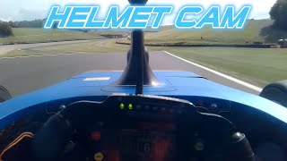 Lucas Blakeley drives the 2025 GB4 CAR  Donington Park GP Helmet Cam [upl. by Ahsema545]