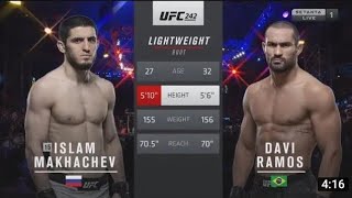 islam makhachev VS davi ramos  highlights  2022 [upl. by Terrab]