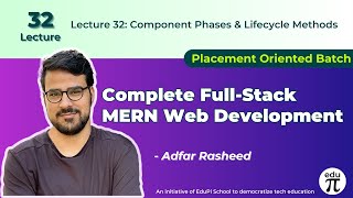 React Component Phases amp Lifecycle Methods  Lecture 32 [upl. by Nyliak]