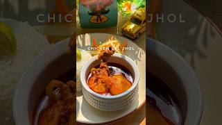 This cures flu and cold 💯  Chicken Lal Jhol chickencurry bengalifood indiancuisine [upl. by Atived]