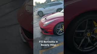 Ferrari F12 in Beverly Hills ytshorts beverlyhills ferrari ferrarif12 supercar [upl. by Glover]