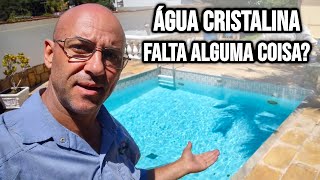 Piscina com água cristalina está boa pra usar Vamos conferir [upl. by Daphene554]