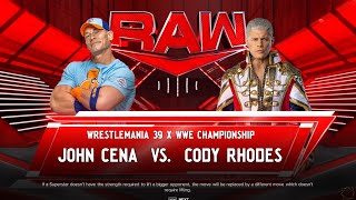 WWE 2K24 John Cena vs Cody Rhodes Ambulance Match [upl. by Sipple]