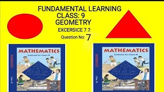 question 7 exercise 72 maths class 9th ncert fundamentallearning maths education [upl. by Hayikaz]