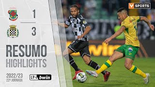 Highlights  Resumo Paços de Ferreira 13 Boavista Liga 2223 22 [upl. by Hsakiv]