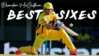 Brendon McCullum Best Sixes  Best Scoop Shots [upl. by Ynohta]