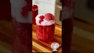 💋Raspberry Sorbet Champagne Float🥂 🍧 Tutorial 🍾🍓🍧cocktail [upl. by Connell]