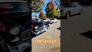 🤵‍♂️ Tuxedo Black 55 Chevy Bel Air chevrolet classiccars carshow [upl. by Puklich]