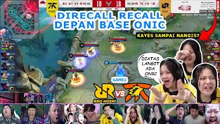 REAKSI KAYES LIAT RRQ VS ONIC GAME 2 MPL ID S14 REACTION STREAMER FNATIC ONIC vs RRQ HOSHI MPLIDS14 [upl. by Peoples]