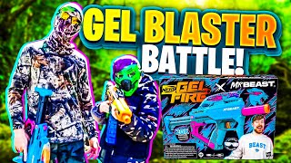 Gel Blaster Battle MrBEAST GelFire vs Pulsar Pro [upl. by Abijah]