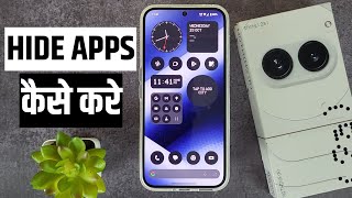 how to hide app in nothing phone 2a  nothing phone me apps kaise hide kare [upl. by Letti]