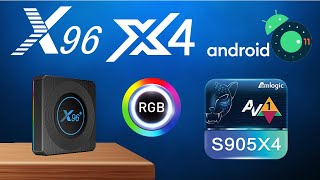 Super Fast  X96 X4 Amlogic S905X4 Android 11 AV1 Video TV Box [upl. by Clintock]