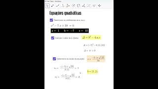 Equações quadráticas [upl. by Ilsel]