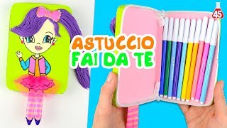 Astuccio di cartone fai da te 3  DIY Ritorno a Scuola [upl. by Yakcm]