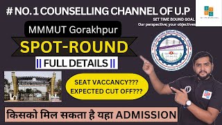 MMMUT spot counselling  SPOT round in MMMUT  cut off for spot counselling  mmmut 2022 [upl. by Mariande]