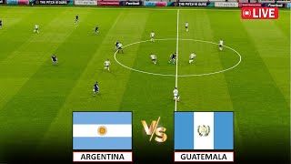 🔴Live  Argentina vs Guatemala I I Efootball Pes 2021 GAMEPLAY [upl. by Radmen]