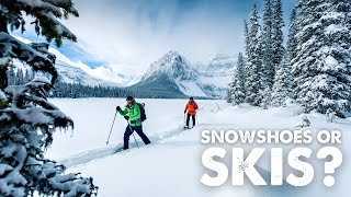 Snowshoes vs Skis  What is Best for Winter Backpacking [upl. by Eilahs3]