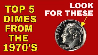 Top 5 rare dimes worth money from the 70s Valuable Roosevelt dimes to look for [upl. by Shaughnessy]