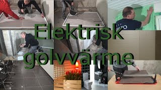 Hur man installerar elektrisk golvvärme  värmegolv från HandyHeat Dansk värmekabel [upl. by Ecnedac]