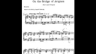 Sur le pont dAvignon  Arranged by Leopold Godowsky [upl. by Eelidnarb]