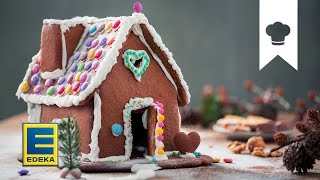 Lebkuchenhaus selber machen  Deko und Geschenkidee zu Weihnachten  EDEKA [upl. by Mafala]