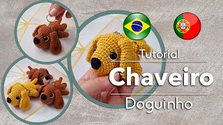 Chaveiro Doguinho  Tutorial Amigurumi [upl. by Assili730]