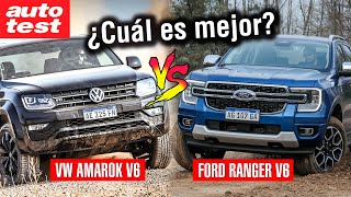 Nueva Ford Ranger V6 vs Volkswagen Amarok V6 ¿Cuál es Mejor [upl. by Tnerb]