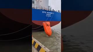 Modern Lifeboats Quick and Safe Evacuation for Ships lifeboat ships telugufacts shorts [upl. by Ahsemrak]