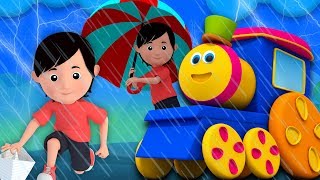 pluie pluie vasten rimes pour les enfants enfants musique 3D Rhyme Bob the Train Rain Rain Go Away [upl. by Elizabeth]