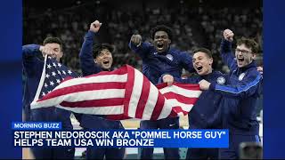 Pommel Horse Guy Stephen Nedoroscik helps Team USA win bronze Olympic medal [upl. by Maddock557]