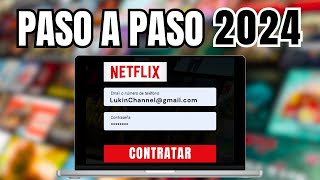 Como SUSCRIBIRSE a NETFLIX en 2024  Registrarse y Crear una Cuenta 📱💻 [upl. by Lertnahs77]