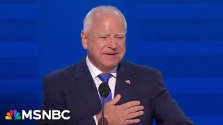 Gov Tim Walz accepts vice president nomination at DNC 2024 I Full Speech [upl. by Ecyak]