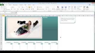 Cara membuat kalender di Microsoft excel 2010 [upl. by Enogitna532]