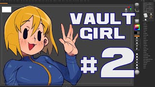 【Modeling Stream】 Fallout Vault Girl Part 2 [upl. by Marcelline]