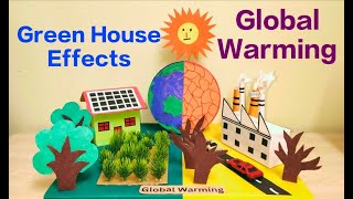 Global Warming 3d ModelGreen House EffectClimate change project for exhibitionKansal Creation [upl. by Margette309]