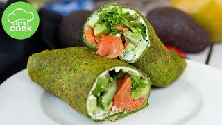 REZEPT Gesunde Wraps selber machen  Mit Lachs amp Frischkäse [upl. by Kauppi]