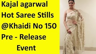 Kajal Agarwal Hot at Khaidi No 150 pre release Event  HD Photos [upl. by Eizzik]