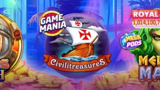 SLOTOMANIA GAMEMANIA 25 free spins bet 5Q civilitreasures [upl. by Ecinreb89]