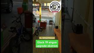 Daya tembak Glock 19 airgun upgrade ekstrem shorts shortsvideo shortsfund [upl. by Ailasor]