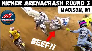 Kicker Arenacross Round 3 CrashCarnage Fan Submissions amp Race Review [upl. by Buehler]