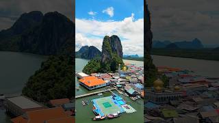 Koh Panyee 🕌 explore thailand mosque fyp viral shorts [upl. by Nosnibor281]