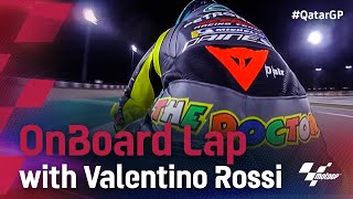 OnBoard Join Valentino Rossi for a lap of the Losail International Circuit  2021 QatarGP [upl. by Diego]