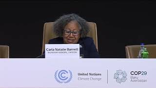 CARICOM SG addressing the Leaders Summit of the SIDS on Climate Change at COP29 on 13 Nov 2024 [upl. by Leisha]