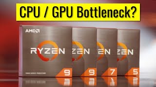 CPUGPU Bottleneck Tested Ryzen 5600X vs 5800X vs 5900X vs 5950X [upl. by Bensen]